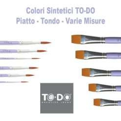 Pennelli Pennello Piatto Tondo Varie Misure Sintetici To-Do Lilla 00-20