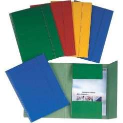 Cartella con Elastico 3 Lembi 25x35x1cm Colori Assortiti