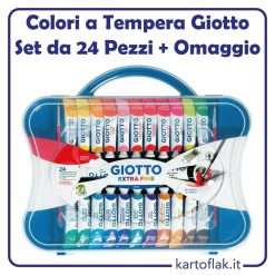 Colori a Tempera Giotto Fila set 22 pezzi da 12ml + 2 pezzi da 21ml 305100