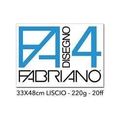 Album da Disegno F4 Liscio 33X48 - 20 Fogli Fabriano