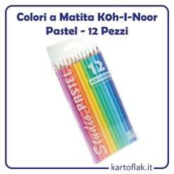 Pastelli Colori a Matita Pastello a Legno Koh-I-Noor 12 pezzi DH3712