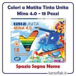 Pastelli Colori a Legno Matita Tinta Unita 18 pezzi 41458