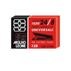 Punti Metallici per Cucitrice 128 Molho Leone - 24/8 -  (Conf. 1000)