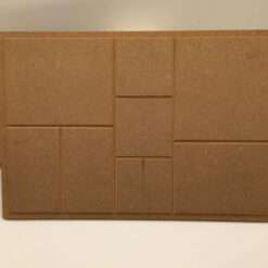STOCK 3 PZ Base Legno MDF 37x25 Fai da Te Decoupage
