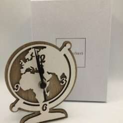 Bomboniera Orologio Mappamondo Legno Deboracarlucci Comunione