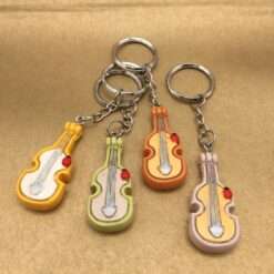 Bomboniera Gadget Compleanno Portachiavi Violino Stock 29 Pezzi