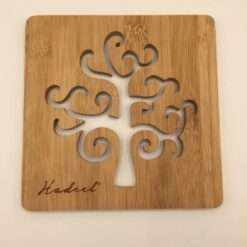 Sottopentola Legno con Albero della Vita Hadeel  Articolo da Regalo, Home Design