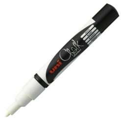 Uni-Ball Chalk Marker 0,9-1,3 mm a Gesso Liquido Lavabile Bianco PWE3MS