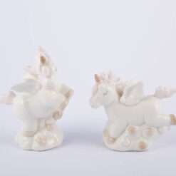 Unicorno in Porcellana Rosa, Le Stelle - Articolo da Regalo, Stock 5 Pezzi
