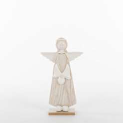 STOCK 2 PZ Angelo in Legno 10x17 Le Stelle - Articolo da Regalo, Home Design