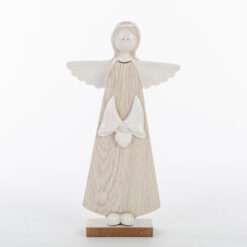 STOCK 2 PZ Angelo in Legno 14x24,5 Le Stelle - Articolo da Regalo, Home Design
