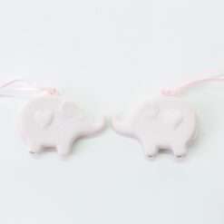 Bomboniera Nascita Calamita Elefante Rosa
