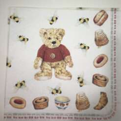 Carta di Riso Tovagliolo Decoupage Orso Miele