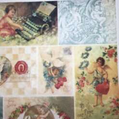 Carta di Riso Tovagliolo Decoupage San Valentino