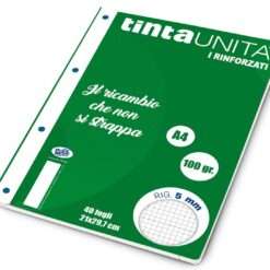 Ricambi Rinforzati A4 Rigatura 5 mm