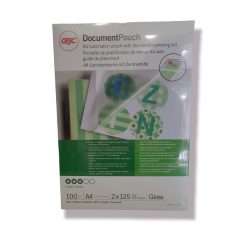 Confezione 100 Pz Fogli Pouches per Plastificazione A4 125 Micron