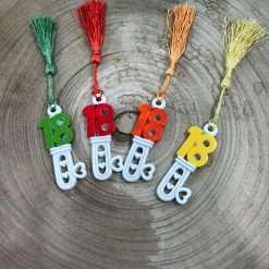 STOCK 4 PEZZI Bomboniera 18 Anni Chiave con Cuori Gadget Diciottesimo Compleanno Festa Party