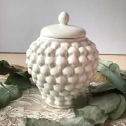 Potiche Pigna Bianca in Porcellana 12x15,5 - Le Stelle