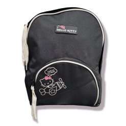Zaino Americano Hello Kitty Nero con Stringhe