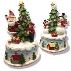 Carillon Glitter con Albero di Natale