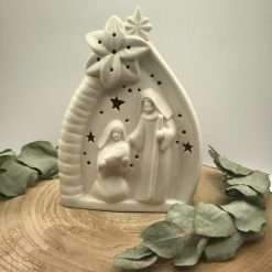 Sacra Famiglia in Porcellana Bianca