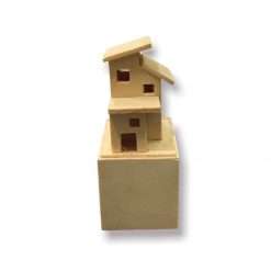 Scatolina Casetta in Legno da Decorare 3,5x7,5