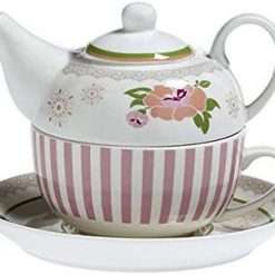 Tisaniera con Tazza in Porcellana Peonia - Brandani