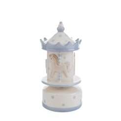 Carillon Giostrina in Porcellana Celeste, Le Stelle - Articolo da Regalo, Home Design