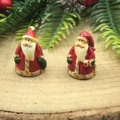 Set 8 Pezzi Babbo Natale in Miniatura