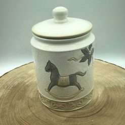 Barattolo Biscottiera Natalizia in Ceramica