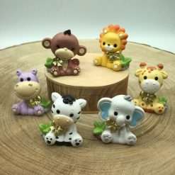 Bomboniera Nascita Battesimo Animali della Foresta in Resina 3,5x4,5  - Margot Collezione 2023