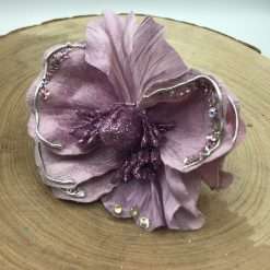 STOCK 11 Magnolie Viola in Velluto Decorazione Natalizia o Home Decor