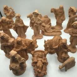 Presepe in Terracotta 18 Pezzi Altezza 15 cm