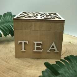 Scatola da The in Legno con Albero della Vita - Articolo da Regalo, Home Design