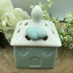 Scatolina in Porcellana Celeste - Articolo da Regalo, Home Design