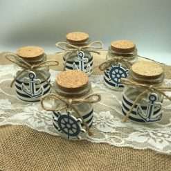 STOCK 5 PEZZI Barattolo in Vetro Fantasia Marinara - Articolo da Regalo, Home Design