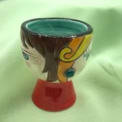 Bomboniera Comunione Matrimonio Portauovo Bifronte Uomo Donna in Ceramica - Nonna Rosa