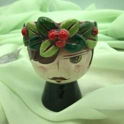 Bomboniera Laurea Portauovo Laureato con Alloro in Ceramica - Nonna Rosa