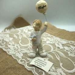 Statuetta Cake Topper Bambino con Palloncino - Articolo da Regalo, Home Design