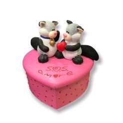 Scatolina Cuore con Tris - Gadget San Valentino, Innamorati, Amore
