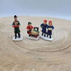 Set 7 Pezzi Miniatura Statuine Natalizie