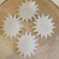STOCK 8 Pezzi Sole Babbo Natale - Pendagli Natalizi