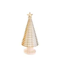 Albero Natalizio in Ceramica Oro - Collezione Natale Le Stelle
