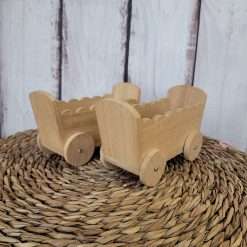 STOCK 2 PZ Culla in Legno da Decorare - Hobbistica, Fai Da Te
