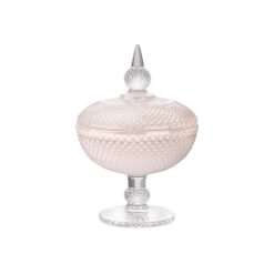 Bomboniera Matrimonio Battesimo Comunione - Potiche in Vetro Rosa Antico H 23 - Deboracarlucci 2024