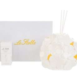 Bomboniera Matrimonio Comunione - Profumatore Fiori in Porcellana con Luci Led - Le Stelle