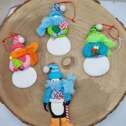 Appendino Pupazzo di Neve/Pinguino - Decorazioni Natalizie