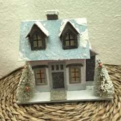 Casa Natalizia con Glitter e Luce Led - Decorazioni Natalizie, Home Decor