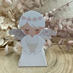 Set 20 Scatoline Porta Confetti Angelo Prima Comunione Girl Fai Da Te DIY