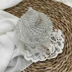 Bomboniera Matrimonio - Scatolina Tonda in Vetro con Coperchio - Yvonne Gontier